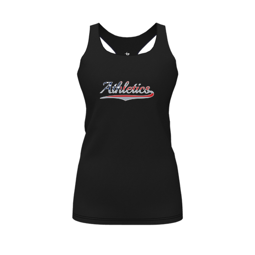 [FT0TRBBK-FYS-LOGO1] Decker Racerback Tank Top (Female Youth S, Black, Logo 1)