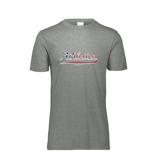 [FTSCUBGY-YS-LOGO1] Decker Youth Tri-Blend T-Shirt - Short Sleeve (Youth S, Gray, Logo 1)