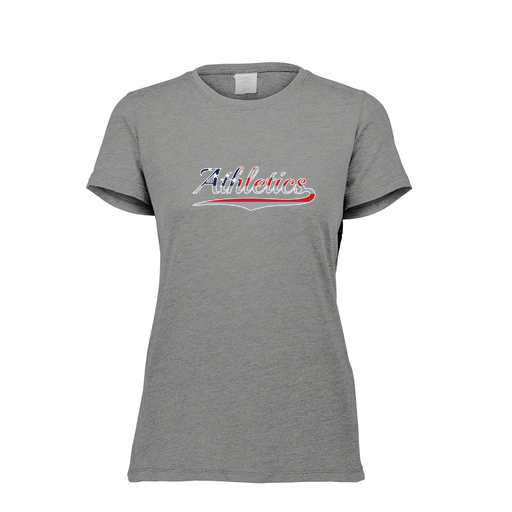 [FTSCUBGY-FAXS-LOGO1] Decker Women's Tri-Blend T-Shirt - Short Sleeve (Female Adult XS, Gray, Logo 1)